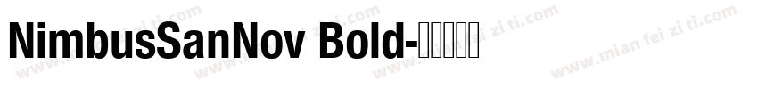 NimbusSanNov Bold字体转换